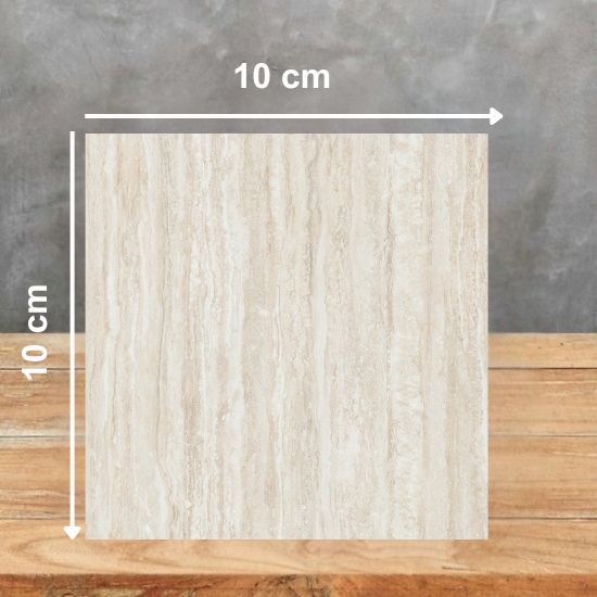 Muestra de encimera Arklam Nativa Beige Natural 12 mm con vetas lineales para diseños en Málaga.