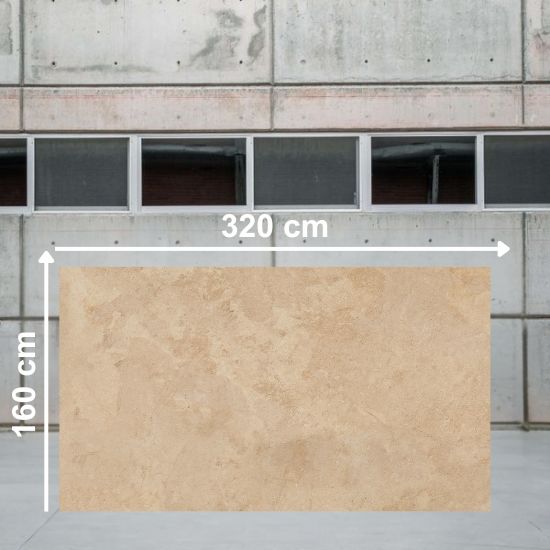 Losa de gran formato Arklam Salma Amber natural para encimeras a medida en Málaga.