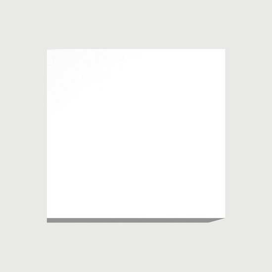 Muestra cuadrada blanca de encimera Neolith Arctic White sobre fondo gris, con sombra sutil.