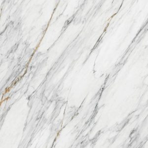 Textura detallada de Neolith Azure blanca con vetas grises y doradas en patrón marmóreo.