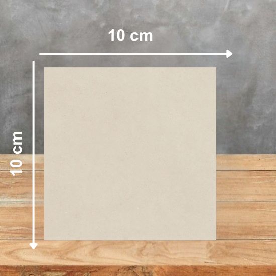 Muestra pequeña de 10x10 cm de encimera Neolith Creme, superficie sintered stone resistente para cocinas en Málaga