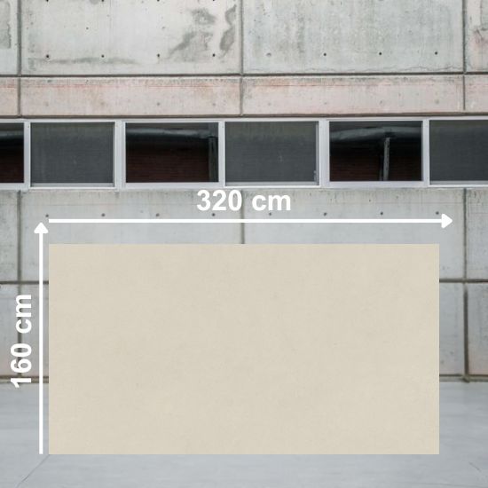 Losa grande de 320x160 cm de encimera Neolith Creme, material duradero sintered stone para instalaciones en Málaga