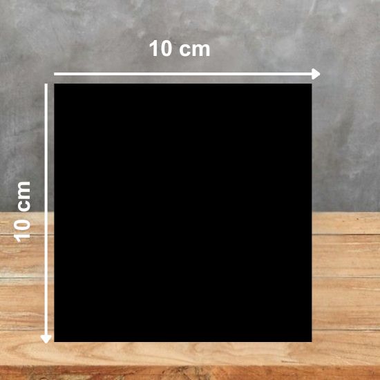 Muestra 10x10 cm de Blaker Negro Sólido negra uniforme sobre fondo gris.