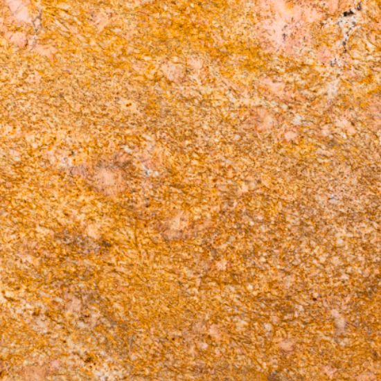 Textura detallada del Granito Sahara Gold, granito beige dorado con motas y vetas naturales
