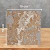 Muestra 10 x 10 cm de Pizarra Multicolor con vetas beige, marrón y gris