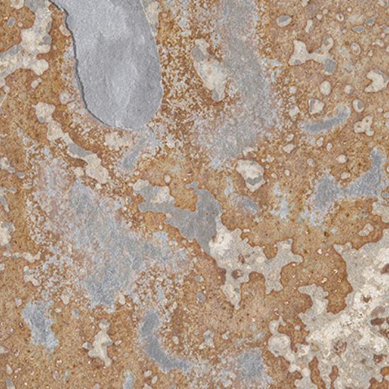 Textura detallada de la Pizarra Multicolor con vetas beige, gris y marrón