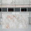 Placa jumbo 320x190 cm cuarcita Lumix blanca