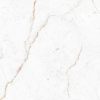 Textura macro de porcelánico Techlam Alhambra blanco con vetas doradas y cobrizas