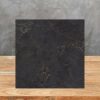 Muestra 10x10 cm Techlam Cosmopolitan Black negro con vetas dorada