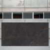 Placa jumbo Techlam Cosmopolitan Black 320x190 cm negro con vetas doradas