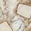 Textura macro de porcelánico Techlam Patagonia con base crema y vetas marrones dramáticas