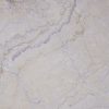 Cuarcita Terra Dolce Vita crema con vetas lila y doradas detalle textura