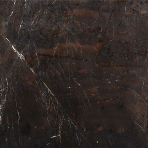 Cuarcita Terra Goiana detalle textura negra oscura con vetas blancas finas