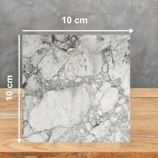 Muestra 10x10 cm cuarcita Terra Oriella / Superwhite