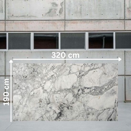 laca jumbo 320x190 cm cuarcita Terra Oriella / Superwhite