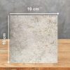 uestra 10x10 cm cuarcita Terra Polaris blanca de la familia Cristalo