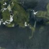 Cuarcita Terra Waraira detalle textura verde oscura con vetas blancas dramáticas