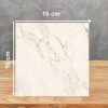 Muestra 10x10 cm ÉCLOS Landr mármol crema con vetas marrones