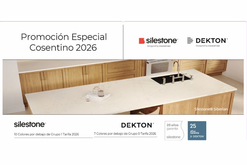 Promoción especial Cosentino 2026 – Colores en oferta de Silestone y Dekton