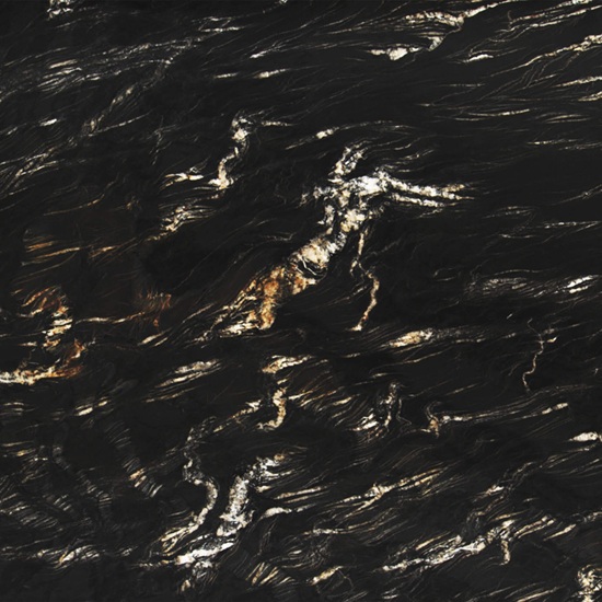 Terra San Giovanni textura macro granito negro con vetas blancas y doradas