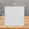 Muestra 10x10 cm de Cuarzo Bical Levantina Quartz blanco con vetas grises sutiles