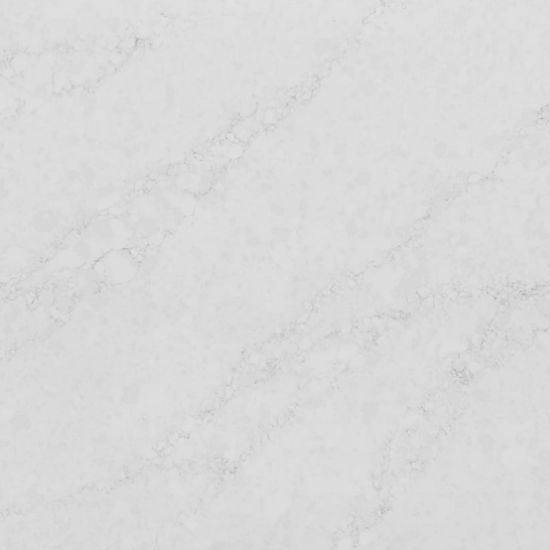 Cuarzo Bical Levantina Quartz blanco con vetas grises suaves textura macro
