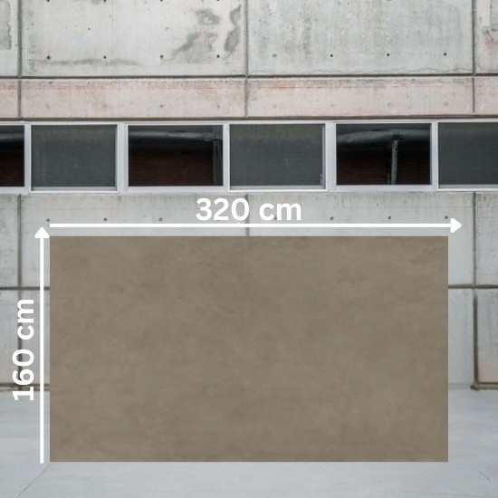 Placa grande Ascale Cosmopolita Brown 320x160 cm – encimera marrón