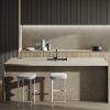 Isla de cocina con encimera marrón Ascale Cosmopolita Brown