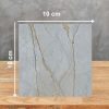 Muestra Ascale Foresta Blue 10x10 cm con vetas doradas