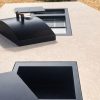 Encimera Dekton Avorio en cocina exterior con barbacoa